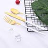 Blue Gold Mirror Dinnerware Cutlery Set Stainless Steel Tableware Set Home Knife Fork Coffee Spoon Flatware Silverware Set