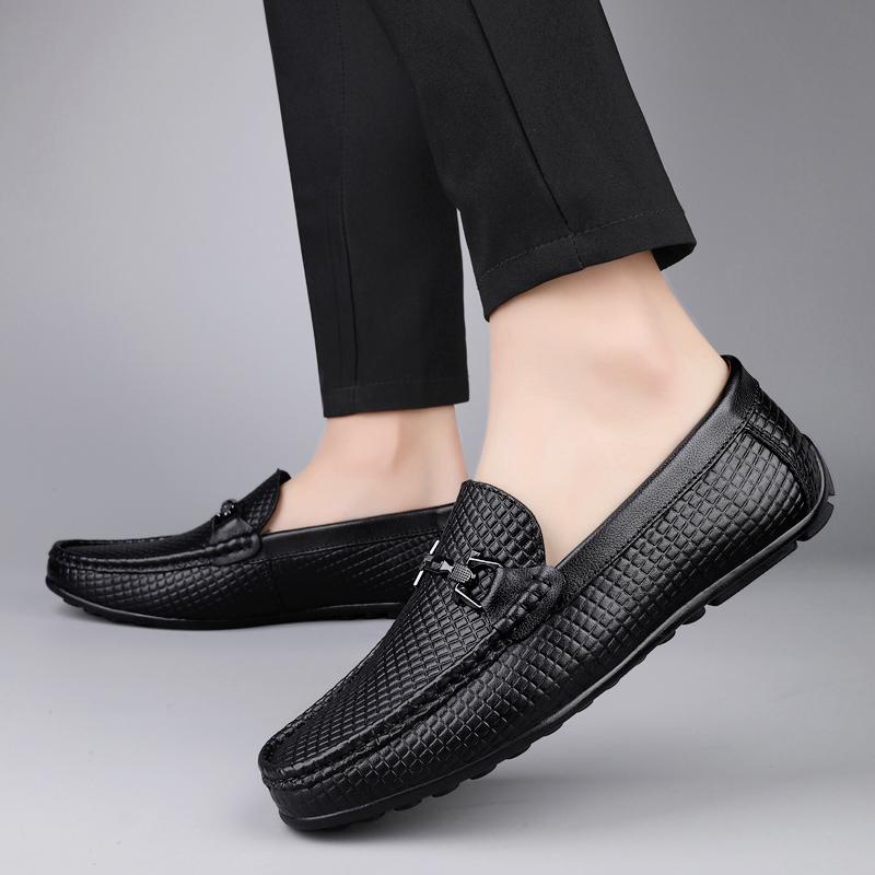 Luxury Brand Men Casual Shoes Genuine Leather Loafers Shoe Driving Moccasins Comfort Slip On Party Business Office Shoes
