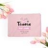 Do You Want To Be My Witness French Print Makeup Bag Female Neceser Toiletry Storage Linen Zipper Bags Wedding Gift for Witness