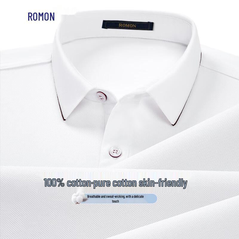 Romon Men s 100% Xinjiang Cotton Short-Sleeve Polo Shirt 3XL