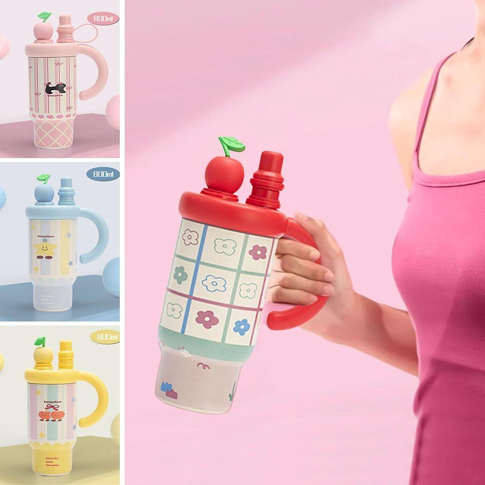 Leak-proof Coffee Cup Stainless Steel Thermal Coffee Mug Fashion Insulated Water Bottle  Travel