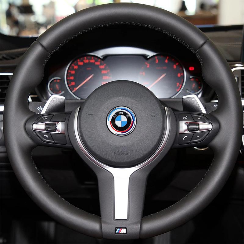 2026 Hot 1PC Car Steering Wheel Logo Emblem Aluminum Sticker For BMW M3 M4 M5 G42 G30 G20 E39 E36 E87 E53 F44 F07 F34 G15 G16 G23 G22 F30 Jdsg40