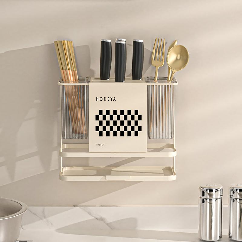 Beishan Multifunkční kuchyňský úložný regál, Kam lze jednotně uložit hůlky, nože, vidličky a lžíce
