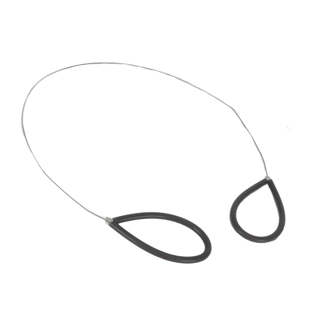 4pcs Clay Cutters Wire Flexible Safe Stainless Steel Cut Off Tools for Clay Artists with Black Hand Pottery Cut Off Tools