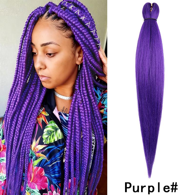 Fluffy EZ Large Three-Color Silk Braid Wig - Low-Temperature, Flame Retardant Styling