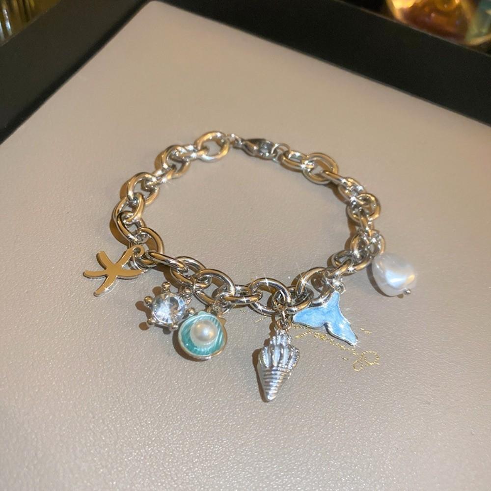 Ornaments Starfish Beaded Bracelet Shell Beaded Hand Chain  Girls Couple Gift