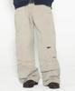 XTONZ Xp325 Grunge Layered Washed Cotton Pants (Beige)