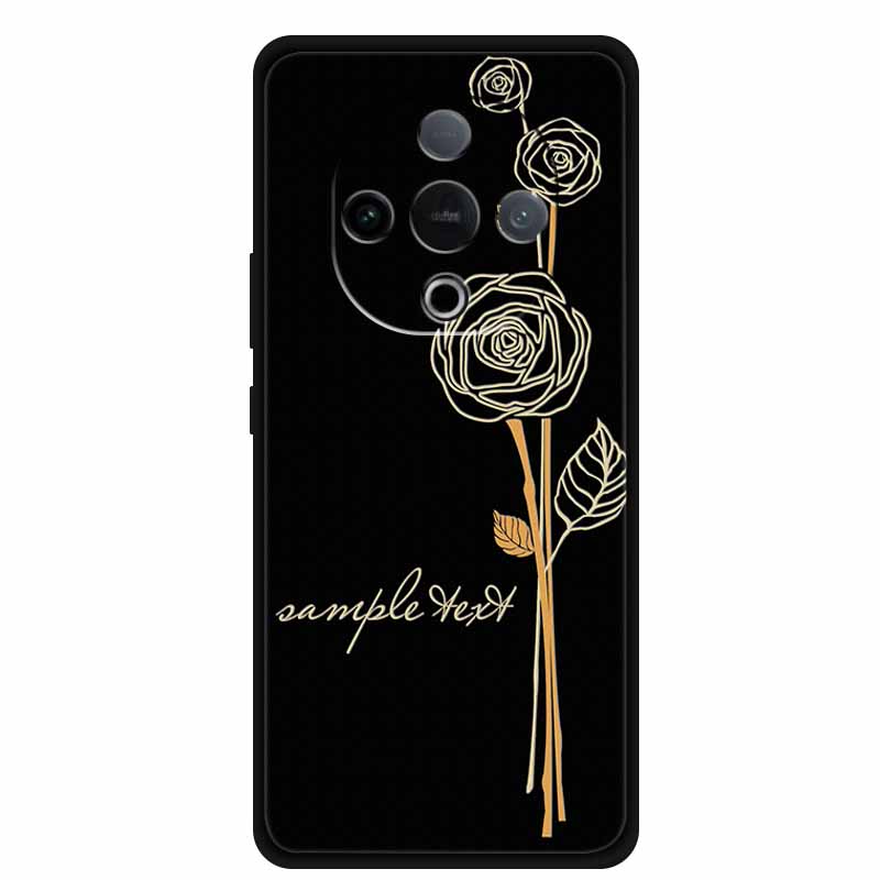For Vivo Y300 5G Case 3D Emboss Flower Black Silicone Soft Back Cover Case For Vivo Y300C 2025 Phone Case 6.77" Coque Shell Para