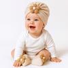 Elastic Infant Turban Hat Socks Set Soft Cotton Hat Sock Set Baby Headscarf Hat  Newborn Supplies