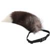 Soft Long Tail Foxes Tail Adjustable Belt Foxes Costume Tail Handmade Animal Tail Decorations for Halloween Party