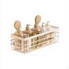 Bathroom Organizer, NoDrill Shelf, Large Capacity Storage Rack Cream White 27cm