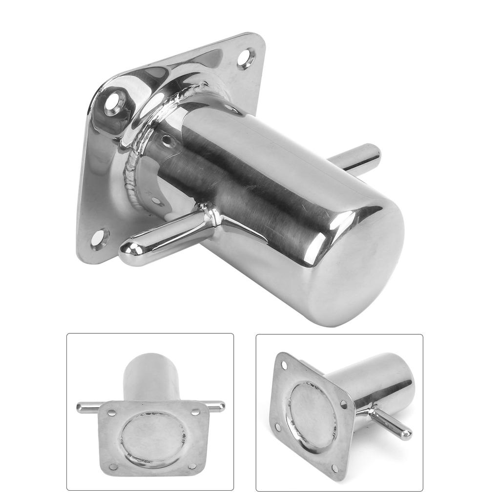 Acero Inoxidable 316 Bolardo de Amarre Único Bolardo Cruzado de Servicio Pesado Cornamusa Accesorios de Ferretería Marina90MM