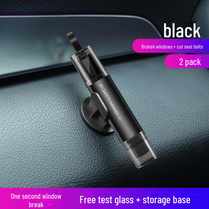 Kompaktní bezpečnostní nástroj do auta: Rozbíječ oken a řezačka bezpečnostních pásů