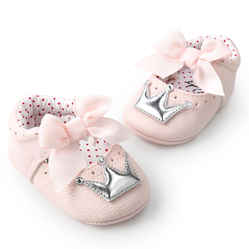WARMSHOP Baby Girls Anti-Slip Soft Sole Bow Leather Princess Shoes Hook & Loop Waterproof Walking Casual Shoes WARMSHOP Baby Girls Anti-Slip Soft Sole Bow Leather Princess Shoes Hook & Loop Waterproof Walking Casual Shoes