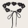 Rivet Studded PU Belt for Women Gothics Waist Belt 2000s Laceup HollowOut Belt for Teens Girl Female Western Cowboy Belt