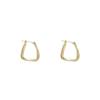 Fashion Retro Metal Geometry Silver Stud Earrings Women's 2023 Earrings Cold Wind Fancy Graceful Earrings