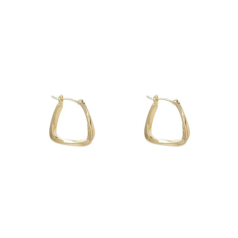 Fashion Retro Metal Geometry Silver Stud Earrings Women's 2023 Earrings Cold Wind Fancy Graceful Earrings