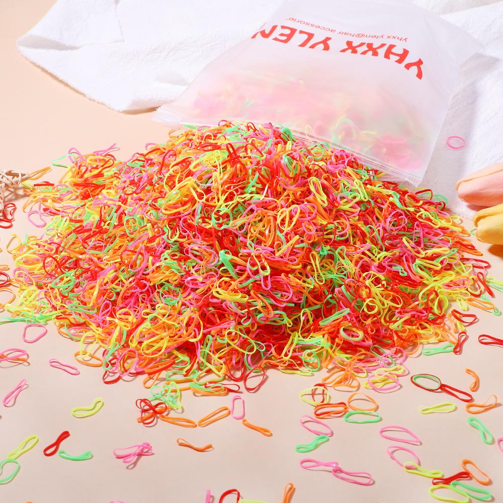 Women'S Hair Tie Disposable Rubber Band Color High Elastic Hair Band Set Does Not Hurt Hair Headrope Hair Accessories 2552