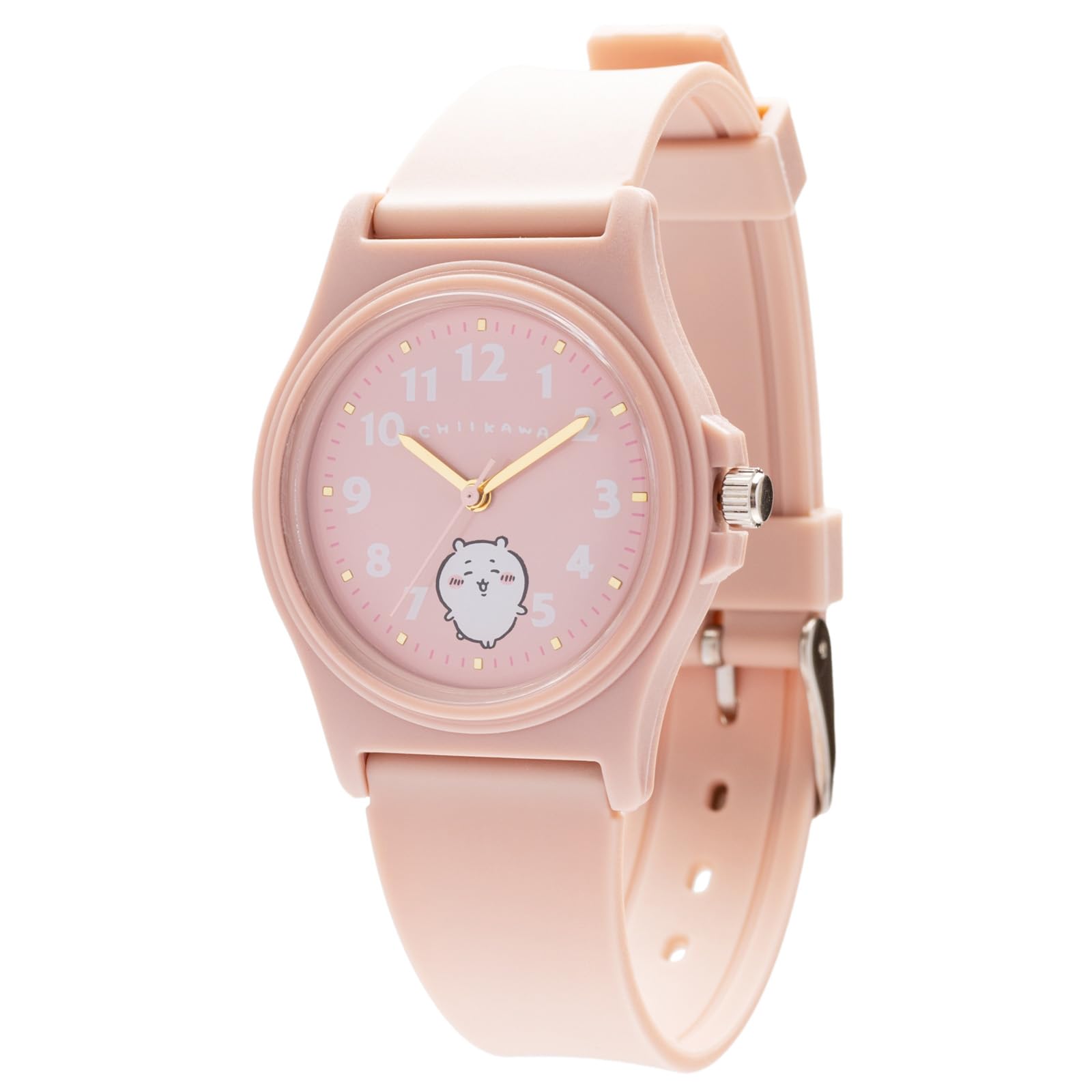 

Полевые женские аналоговые часы Chiikawa с уретановым ремешком и ПВХ часами, розовые, CKW001-1