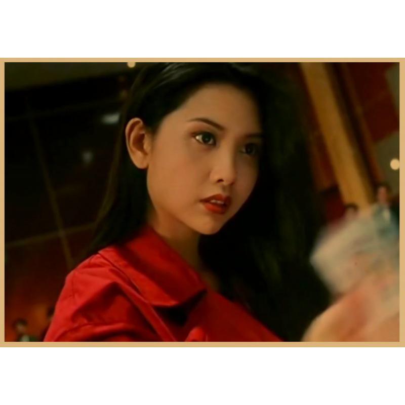 

Shu Qi Red Outfit Poker Poster – Hong Kong Star Retro Wall Art White card paper (non-adhesive) 30*42 cm