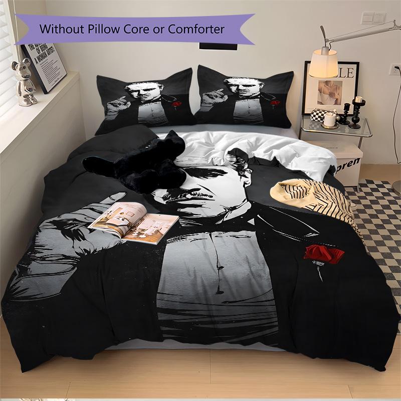 Godfather'S Iconic Pose Print 3Pcs Bedding Setduvet Cover With 2 Bedropillowcase Home Birthday Gift