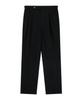 BELLIEF Supima Cotton Adjust 2Pleats Relaxed Chino (Black)