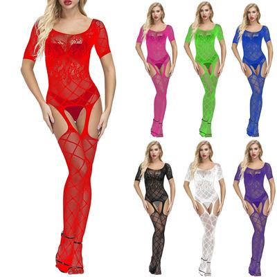 Body da donna sexy a rete per babydoll, intimo, pigiami e pigiami