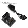 ATX 16Pin Male to 16pin Female 180 Degree Angled Adapter 12V PCIe5.0 HPWR GPU U Turn Angle Connector for Desktop PC