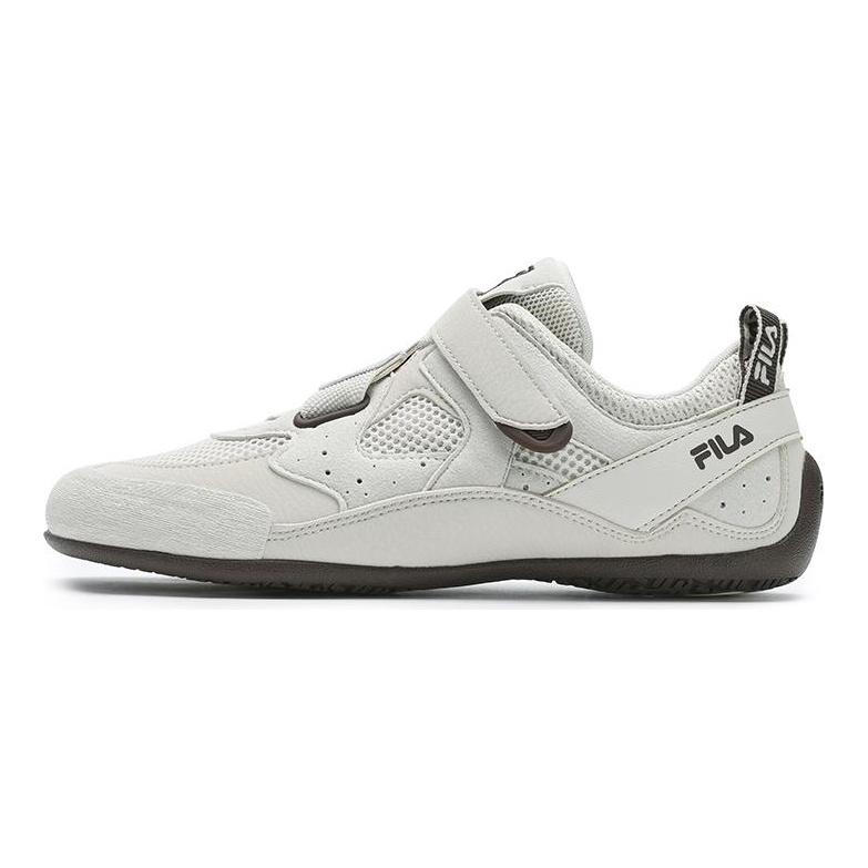 Fila Step Color Stone Shoes Retro Sports Versatile Fashion Comfortable Wear-Resistant Low-Top Casual Shoes Women Sneaker White Brown F12W532152F-BI