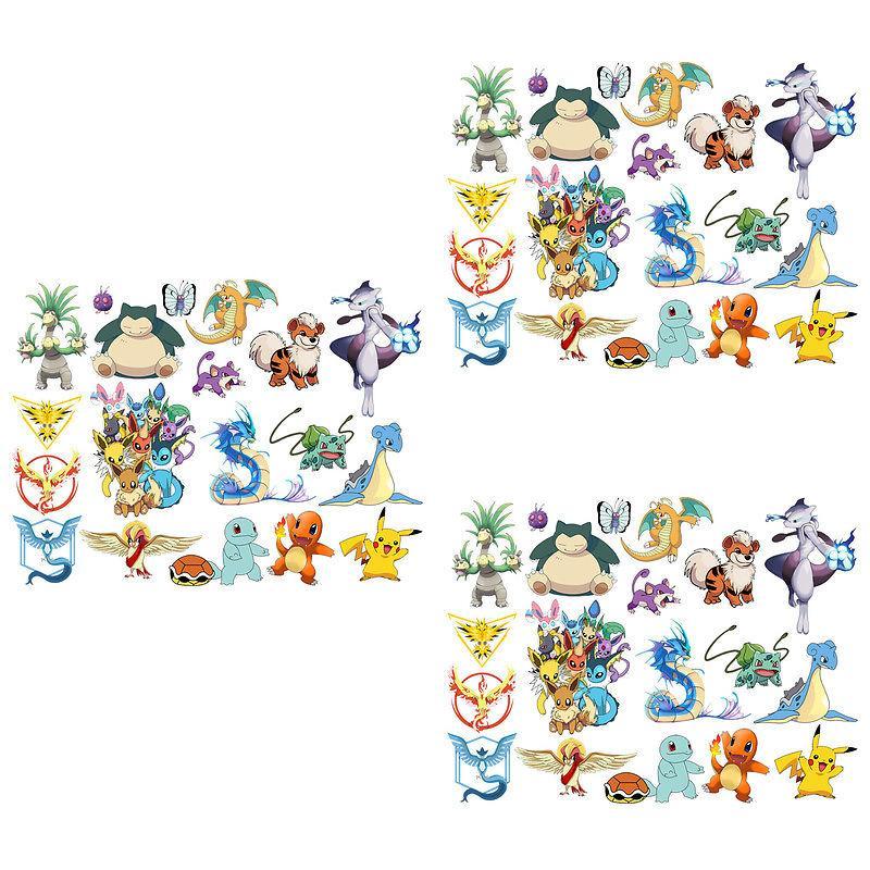 Autocolant de perete Pokémon cu material PVC pentru decorarea dormitorului copiilor și a sălii de clasă