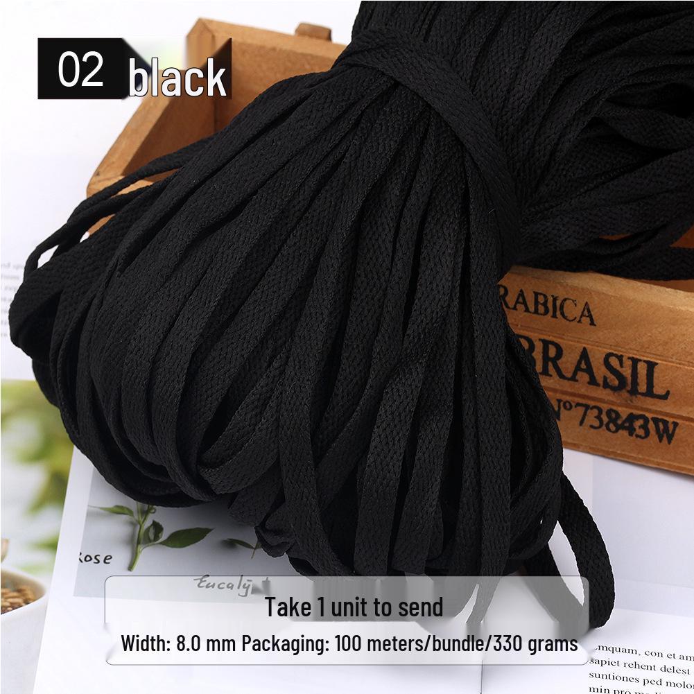 

Шелковый шнурок 8 мм, 29 цветов - Универсальный для обуви, шляпы и поясной завязки