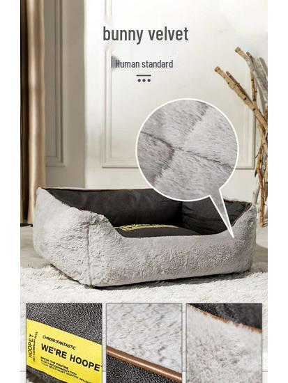 Winter Warm Corgi Dog Bed: Removable & Washable Pet Sofa for Small/Medium Dogs