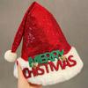 Santa Claus Christmas Hat Merry Christmas Decoration Elk Deer Cap Gift Red Plush Hat  Warm