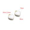 20pcs Stainless Steel Enamel Small 8mm Heart Charms Pendants for DIY Jewelry Necklace Findings Bracelet Supplies Earrings Making
