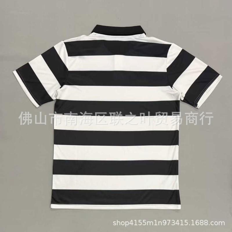 Juventus 2025-2026 Season 10 Ildiz Short Sleeve Soccer Jersey Black White Striped Match Kit Men Women Adults