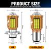 1Pc H4 LED Motorrad Scheinwerfer Birne 18000LM H6 BA20D Led Moto Licht Hohe Abblendlicht Weiß Gelb Lampe Canbus für Yamaha Kawasaki Suzuki