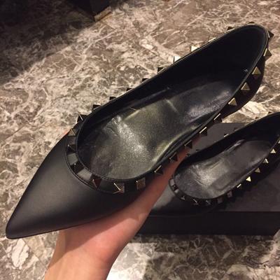 Dame Bling Bling Nagler Lave Flate Sko Spiss Tå Sommer Ny Stil Lav Hæl Skinn Enkle Flate Sandaler Mokasiner