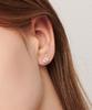 Loveenb [14K Gold] Simple Cubic Point Earrings