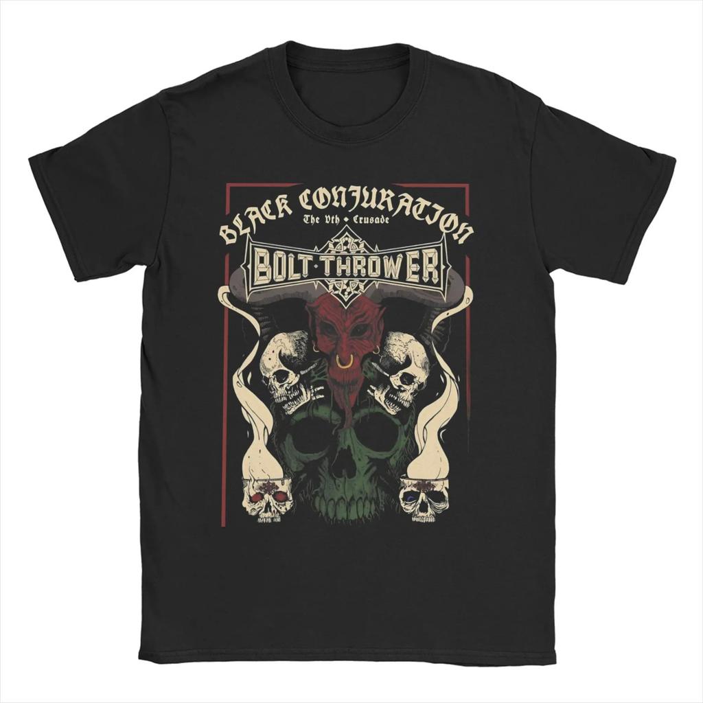 Bolt Thrower Rock Band Logo T Shirts Men Women's Cotton Crazy T-Shirts Round Collar Tee Oversized High Quality Soft Comfortable