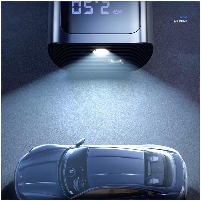 Accurate Detection Air Pump Portable Electric Vehicle Tire Pump Intelligent Wireless Digital Display Powerful Air Replenishment Mini Air Pump