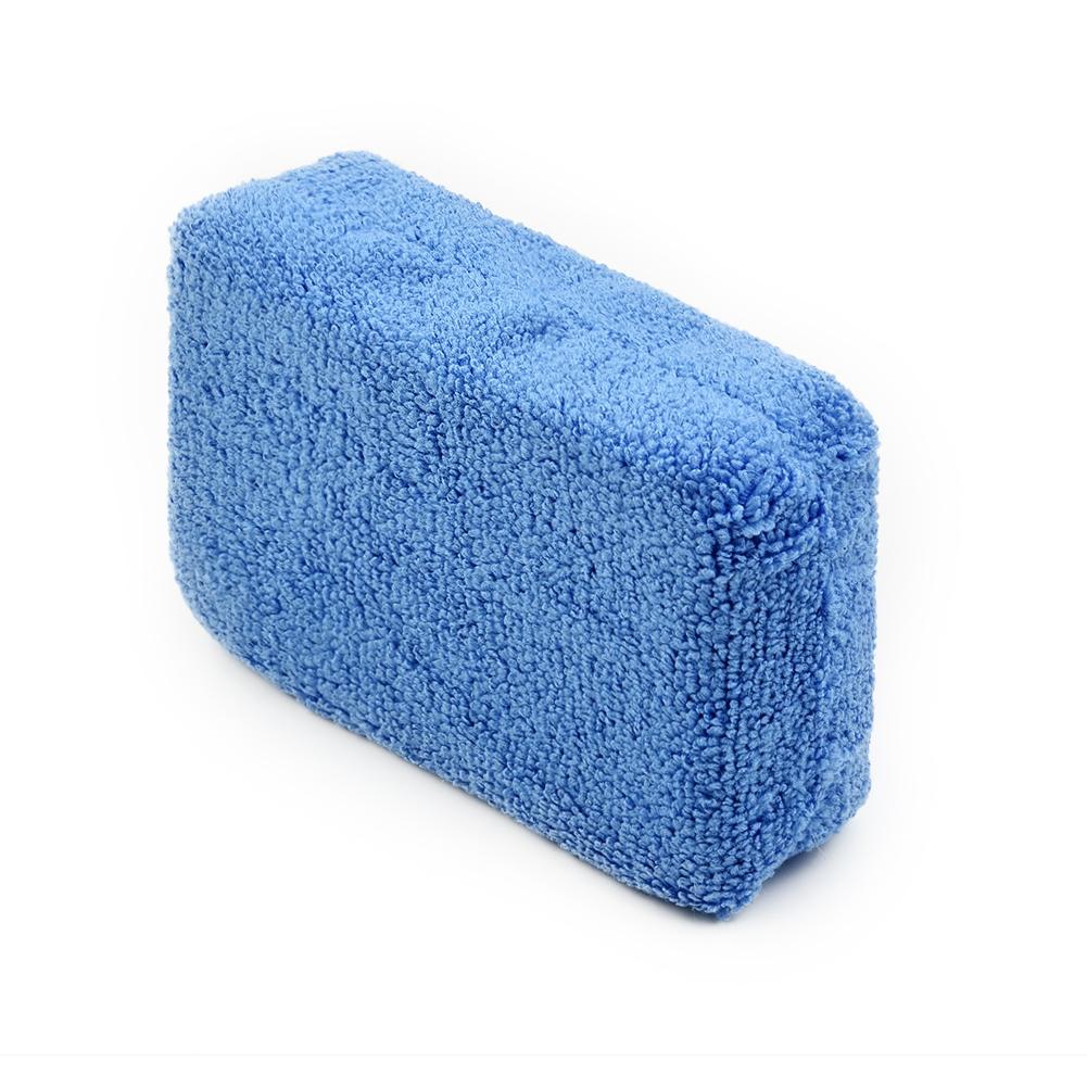 Sponge Microfiber Sponge Wash 12cm*8cm*3.5cm Applicator Blue