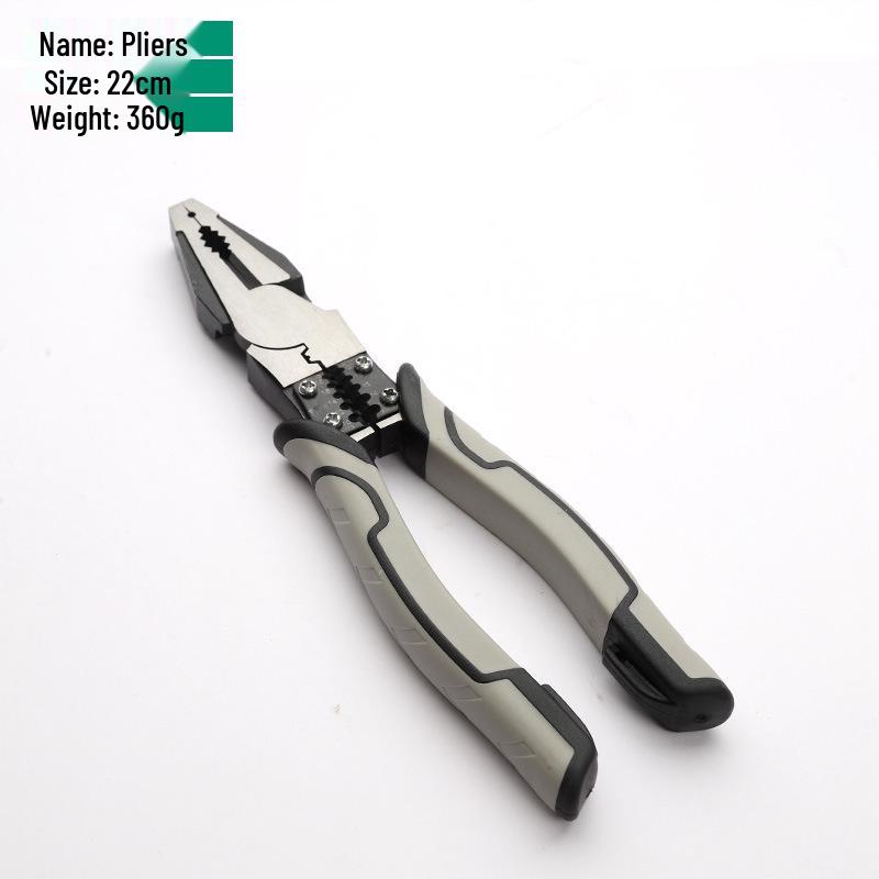 Industrial Grade Multi-Function Needle-Nose Pliers with Wire Cutters, Diagonal Cutters, and Hammer