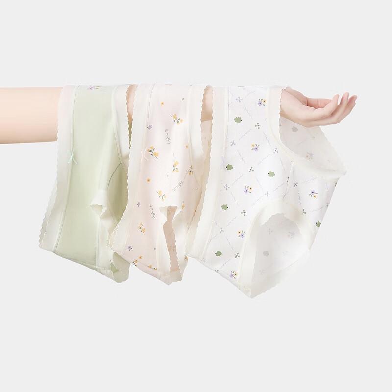 Fenteng Women's Antibacterial Cotton Briefs 3-Pack
