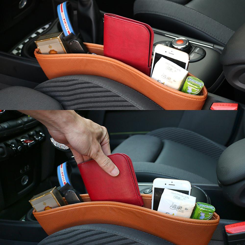 Car Seat Gap Storage Box Bag Pocket For Mini Cooper One S JCW Clubman R55 R56 R57 R60 R61 F54 F55 F60 Countryman Car