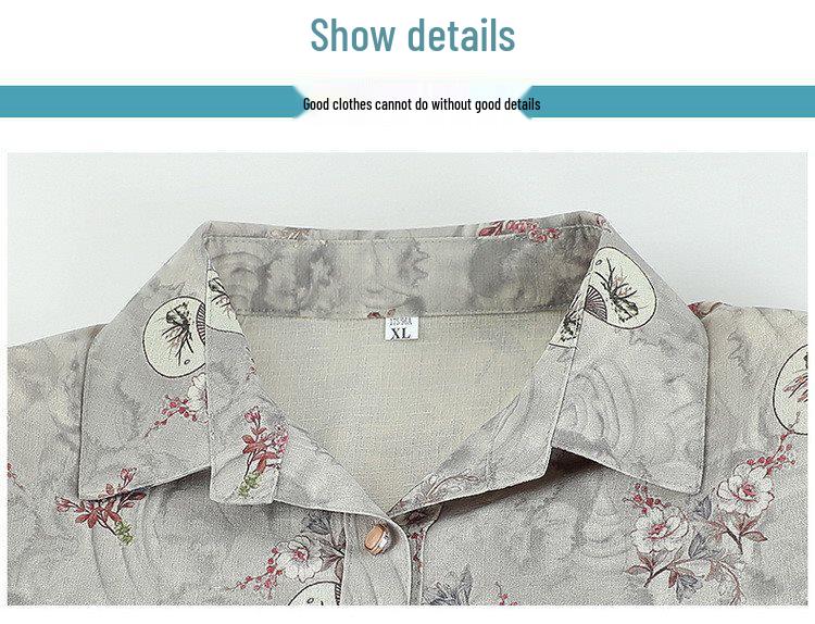 Elderly Summer Clothing: Short-Sleeved Shirts and Tops for Mature Women & Grandmothers