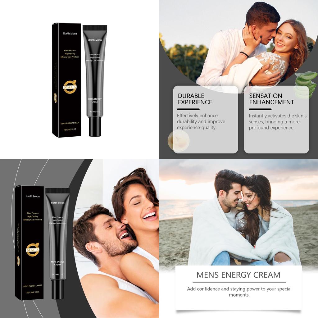 North Moon Men's Body Care Cream Gentle Moisturizing Hydrating Massage Lotion 30g