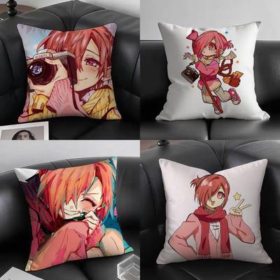1pc Tbhk Mitsuba Sousuke Pillow Case Square Bedroom Sofa Leisure Comfort Cushion Car Living Room Home Decoration