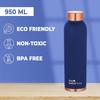 Copper Bottle Blue (950 Ml), Copper Water Bottle Blue, The Better Home
