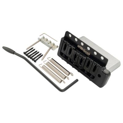 Wilkinson M Series Pitch ST Guitar Tremolo 36mm Insertable for American Vintage Narrow Spacing Strat Electric Black 10.5mm Bridge, 6-Point Stops,