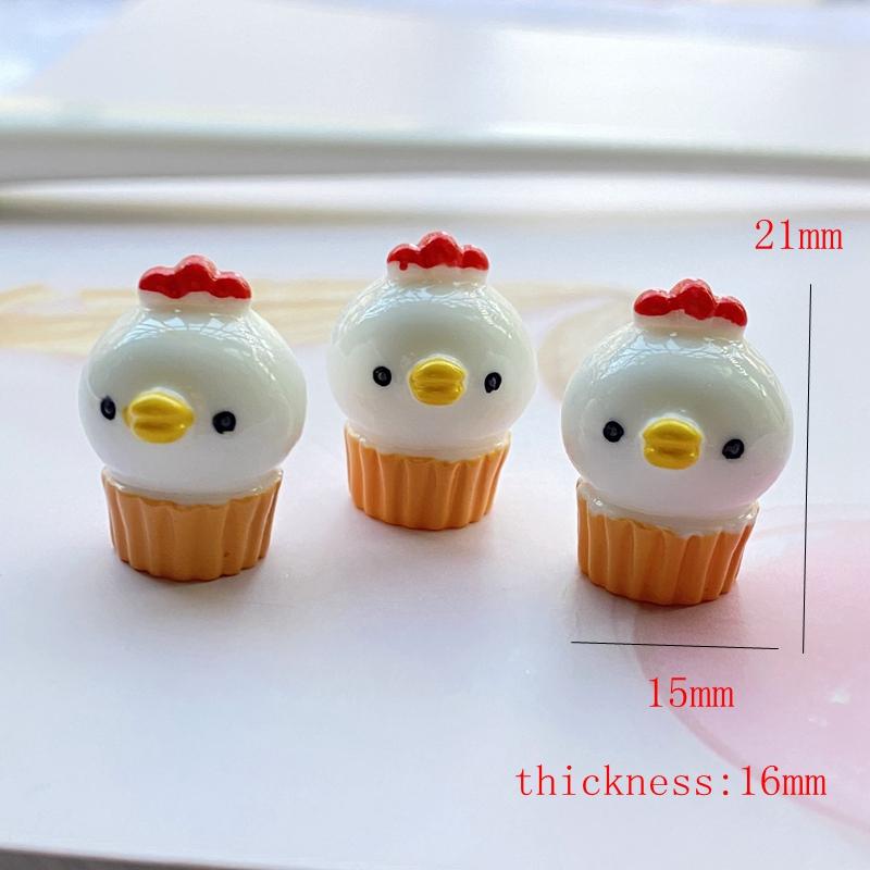 

10/20Pcs New resin Cute Mixed Cartoon animal cake Flat back Cabochon Scrapbooking Hair bow Center Embellishments DIY Accessories 10pcs